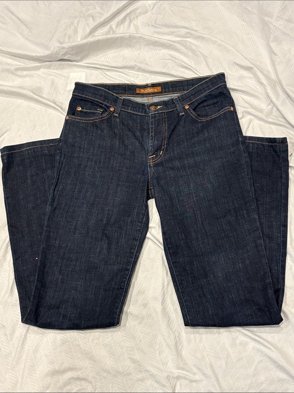 David Kahn designer Women's Dark Indigo Straight-Leg low rise Jeans